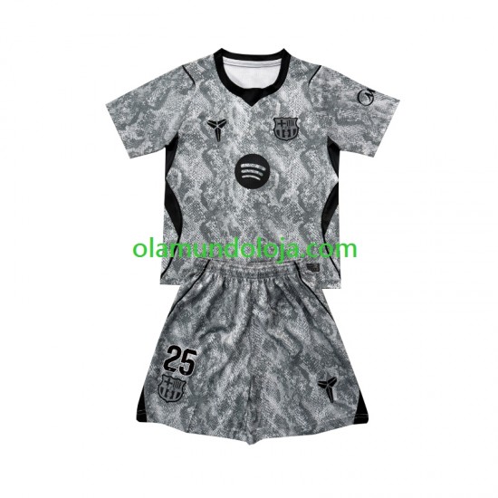 FC Barcelona Camisola Dominik Livakovic 25 Guarda-redes Criança Equipamento Segundo Manga Curta 2026-2027